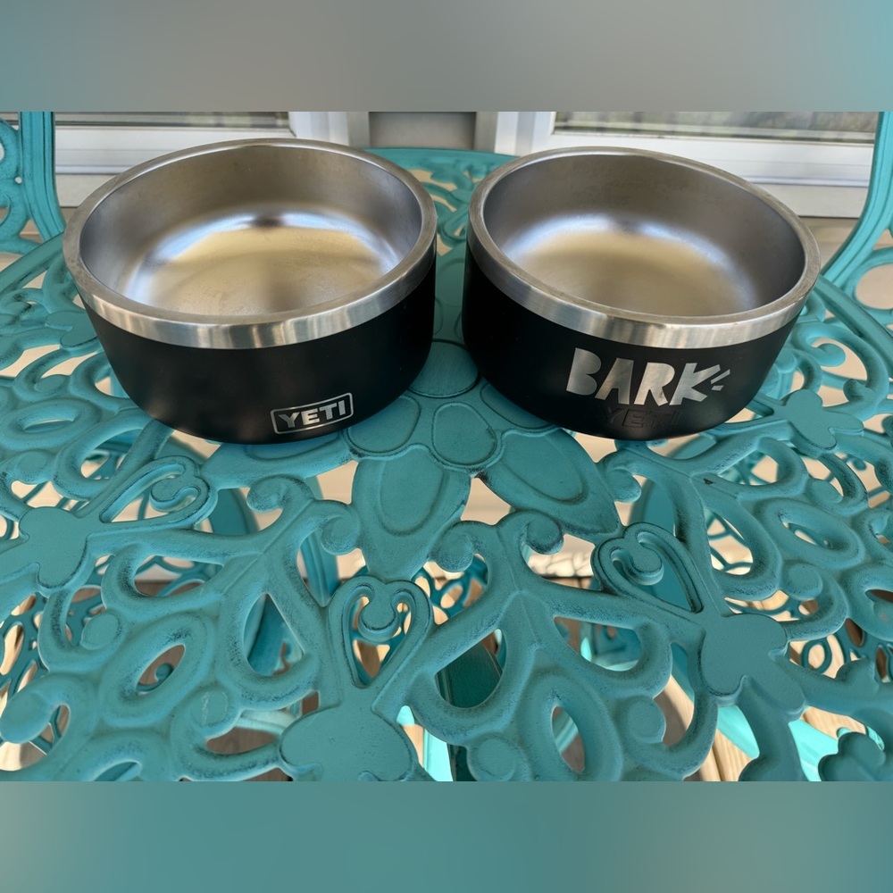 Yeti Dog Bowls. $55 for both.